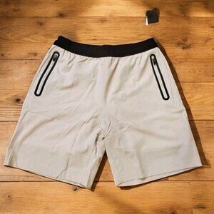 Rawgear Weightless Lifting Shorts Mens Size Small‎ Ivory #RG104 Reflective Lined